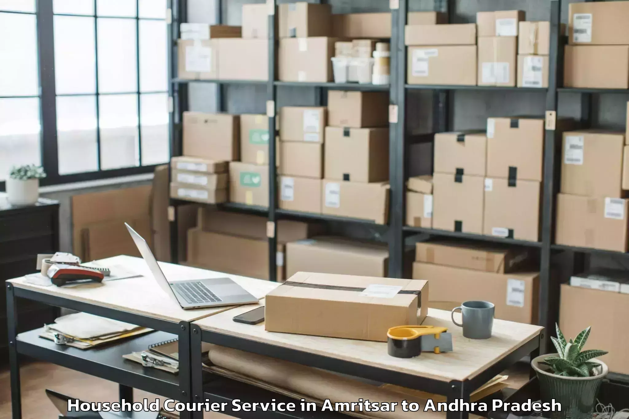 Reliable Amritsar to Vetapalem Household Courier